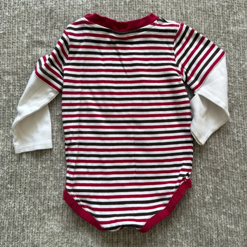 Gymboree Gingerbread Baby Outfit Set Bodysuit & Fleece Pants 12-18M‎